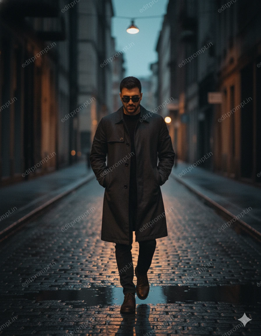 cinematic ai photo prompt — Lanternless Street Cinematic AI Photo Prompt for Boys