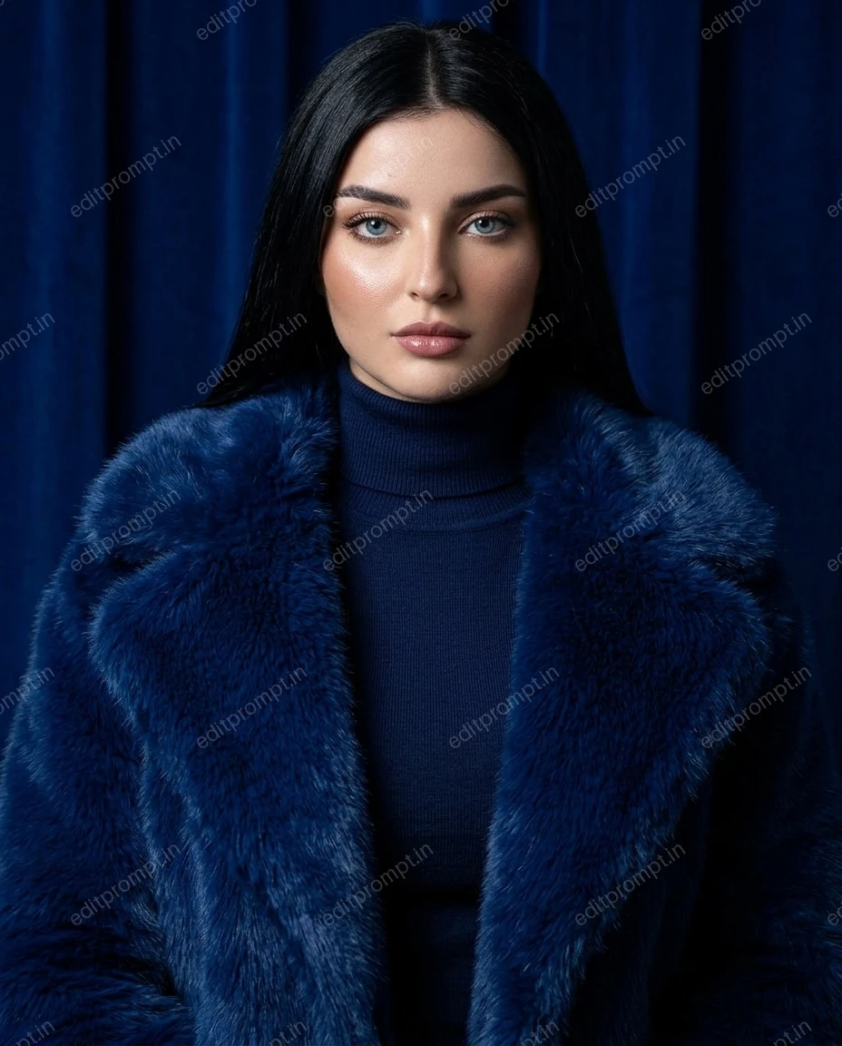 portrait ai photo prompt — Midnight Royalty Portrait AI Photo Prompt for Girls