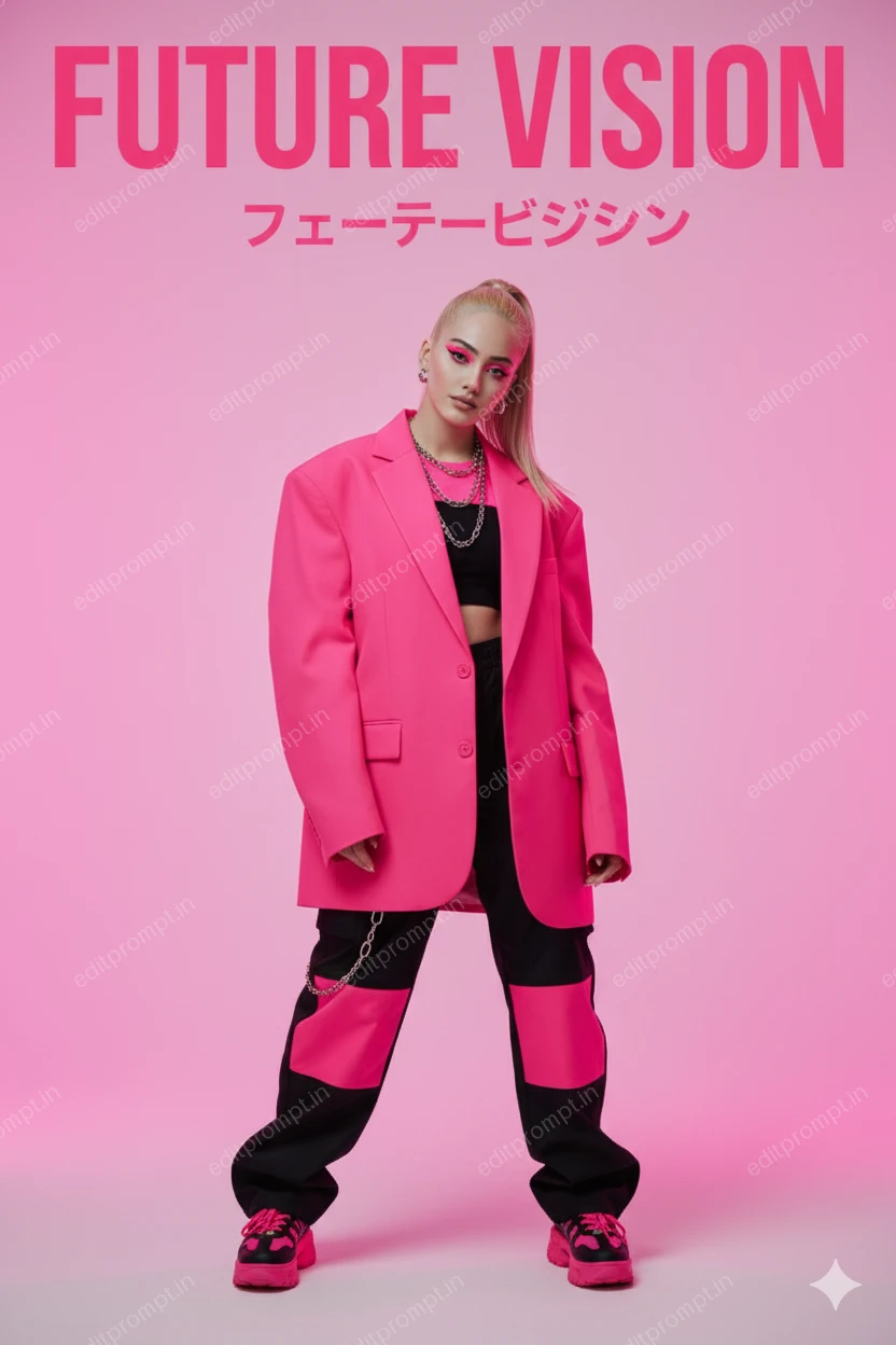 aesthetic ai photo prompt — Studio fashion Aesthetic AI Photo Prompt for Girls
