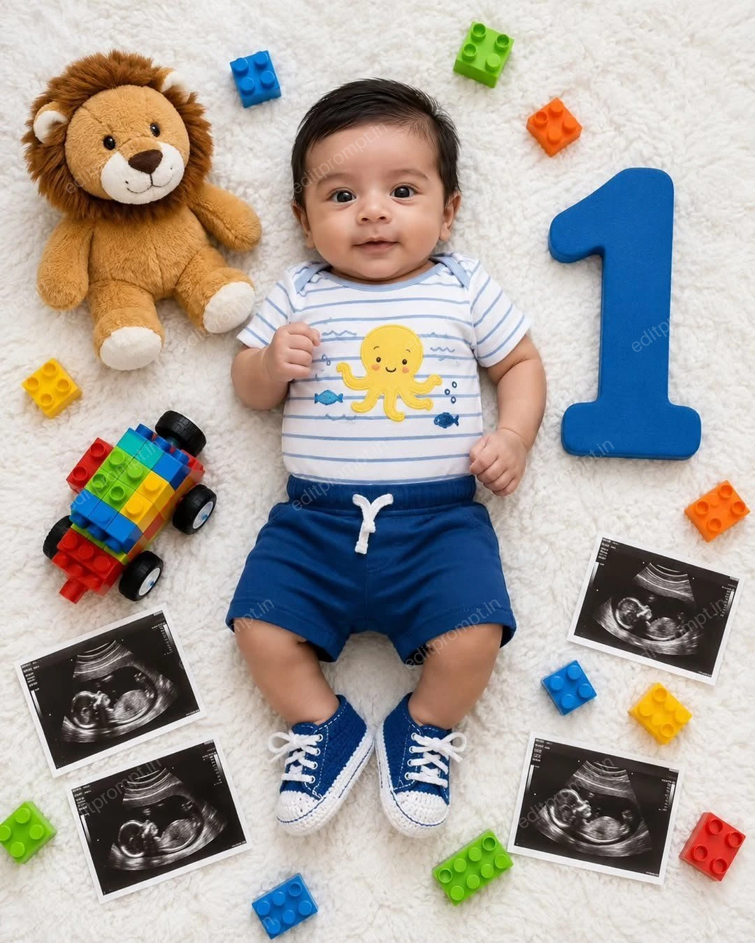 birthday prompt — Baby Happy Birthday Wishes Photo Editing Prompt