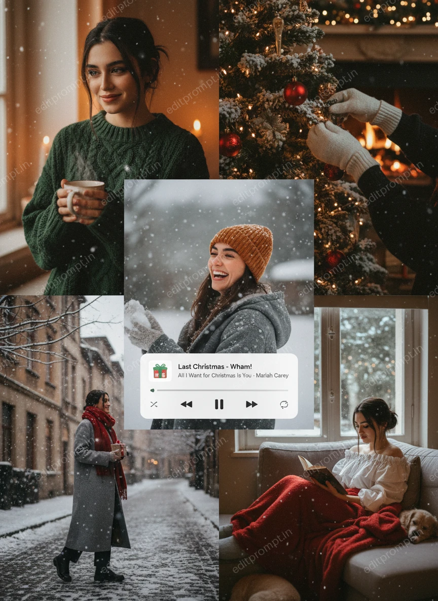 festival ai photo prompt — Soft Static, Winter Heart Festival AI Photo Prompt for Girls