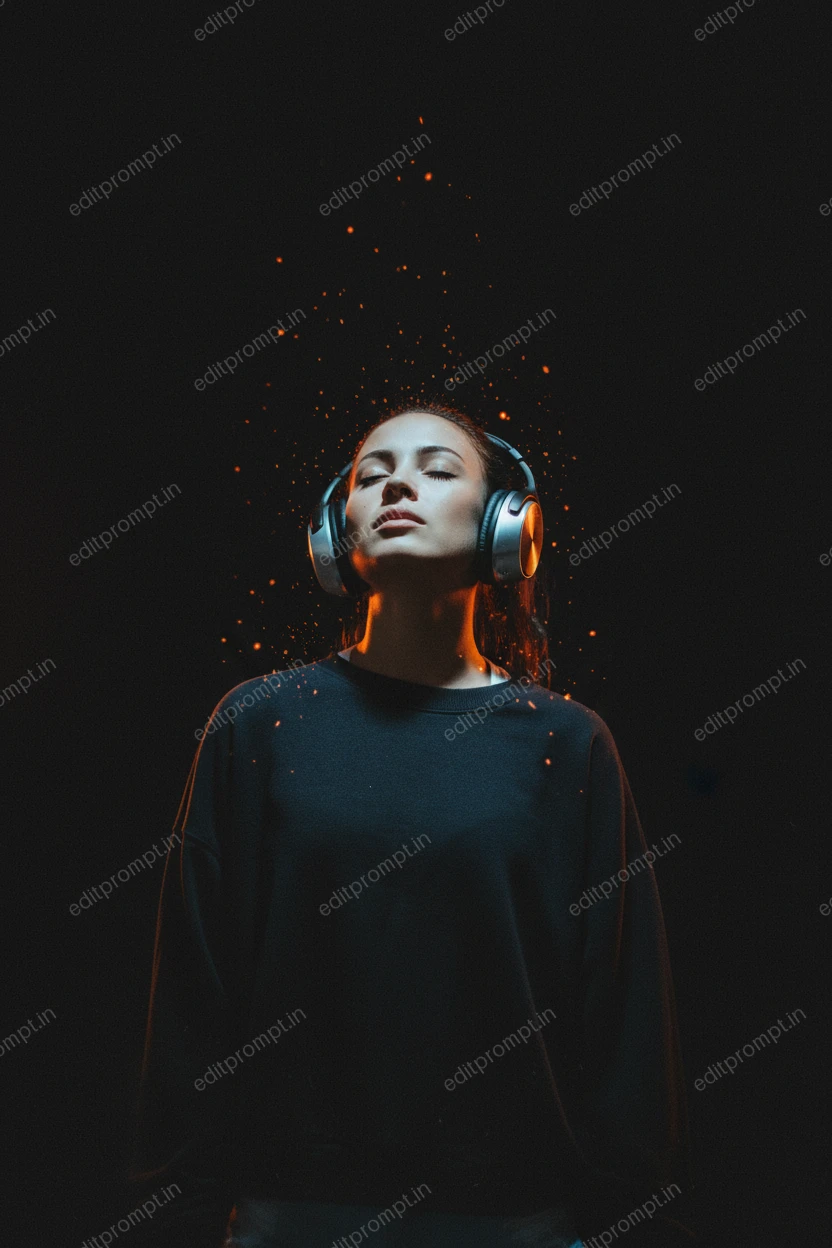 portrait ai photo prompt — Sparks & Silence Portrait AI Photo Prompt for Girls
