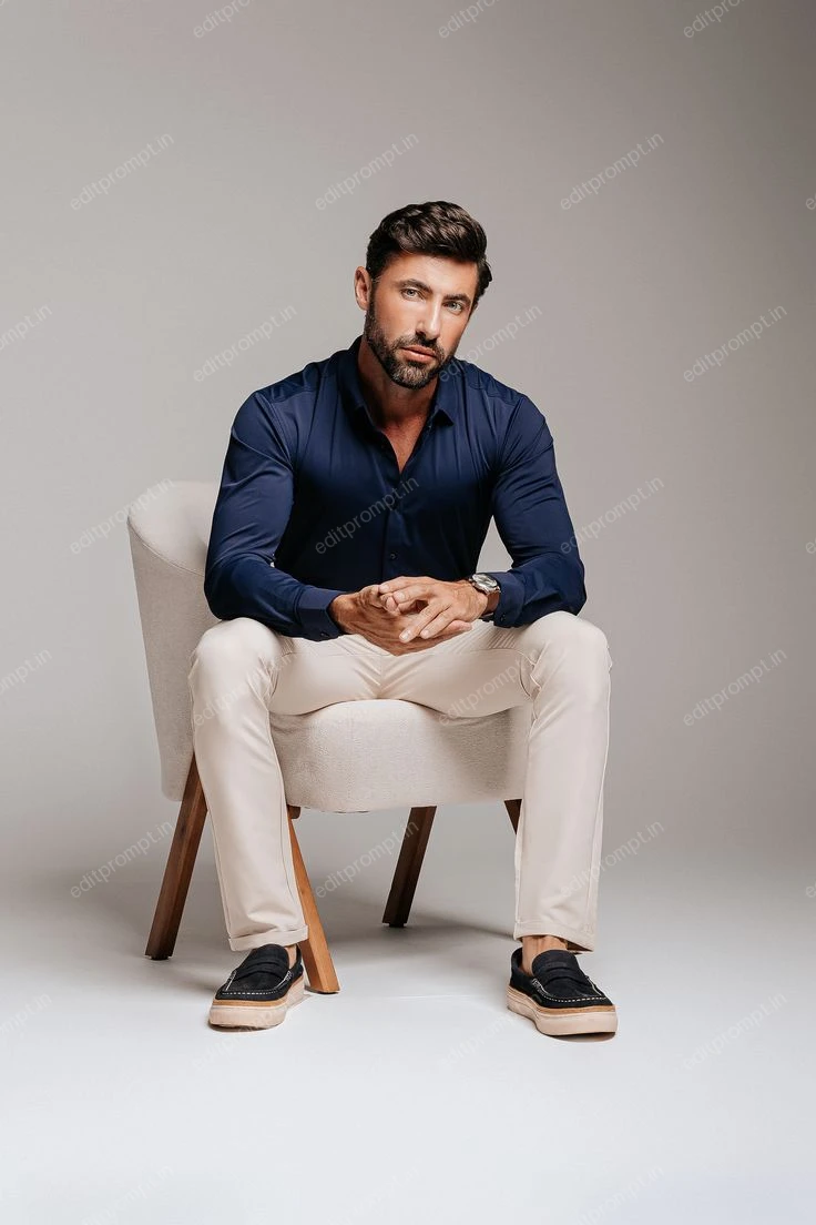portrait ai photo prompt — Retrato editorial masculino premium Portrait AI Photo Prompt for Boys