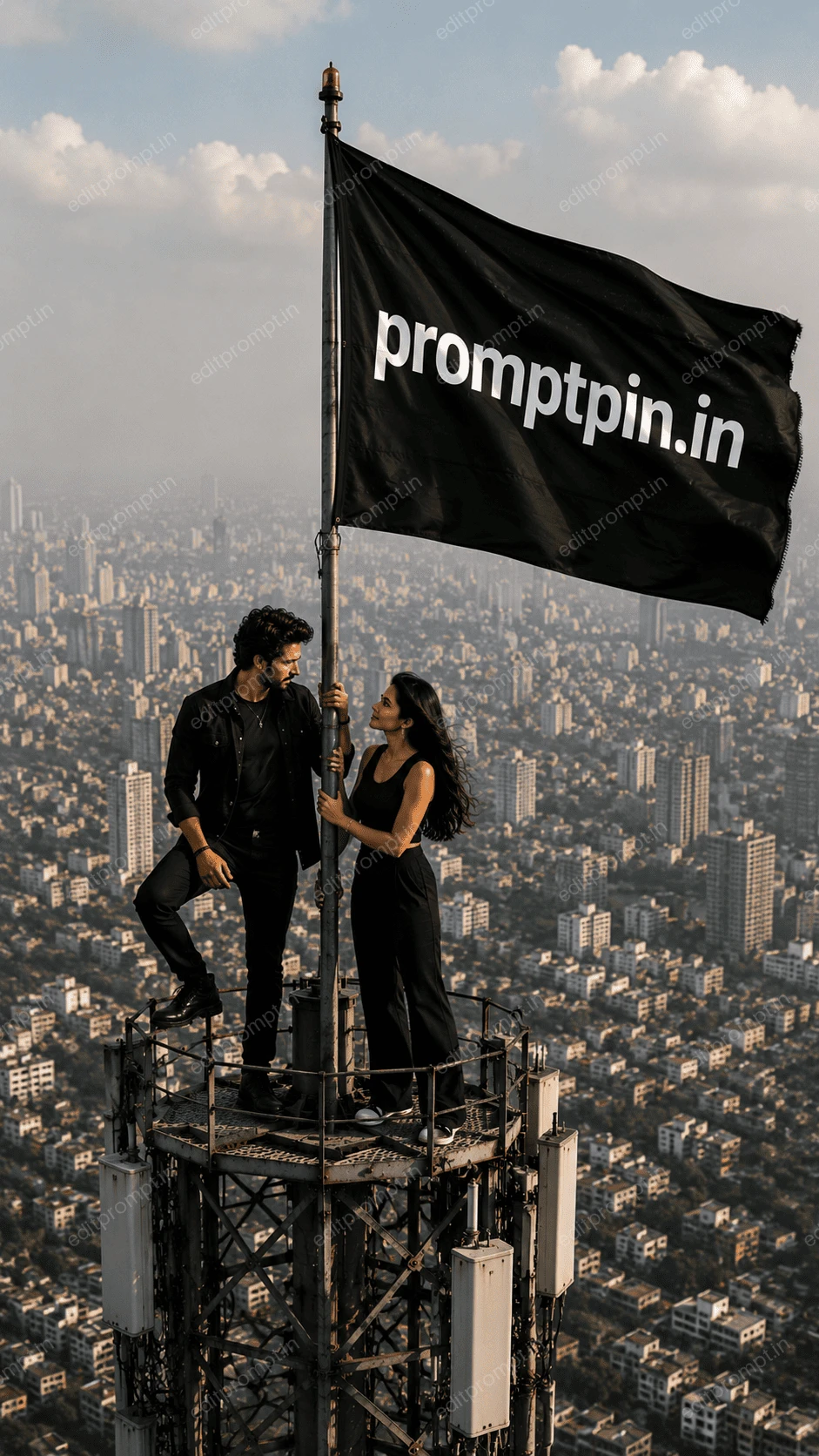 aesthetic ai photo prompt — Empire State Building Proposal Aesthetic AI Photo Prompt for Couple