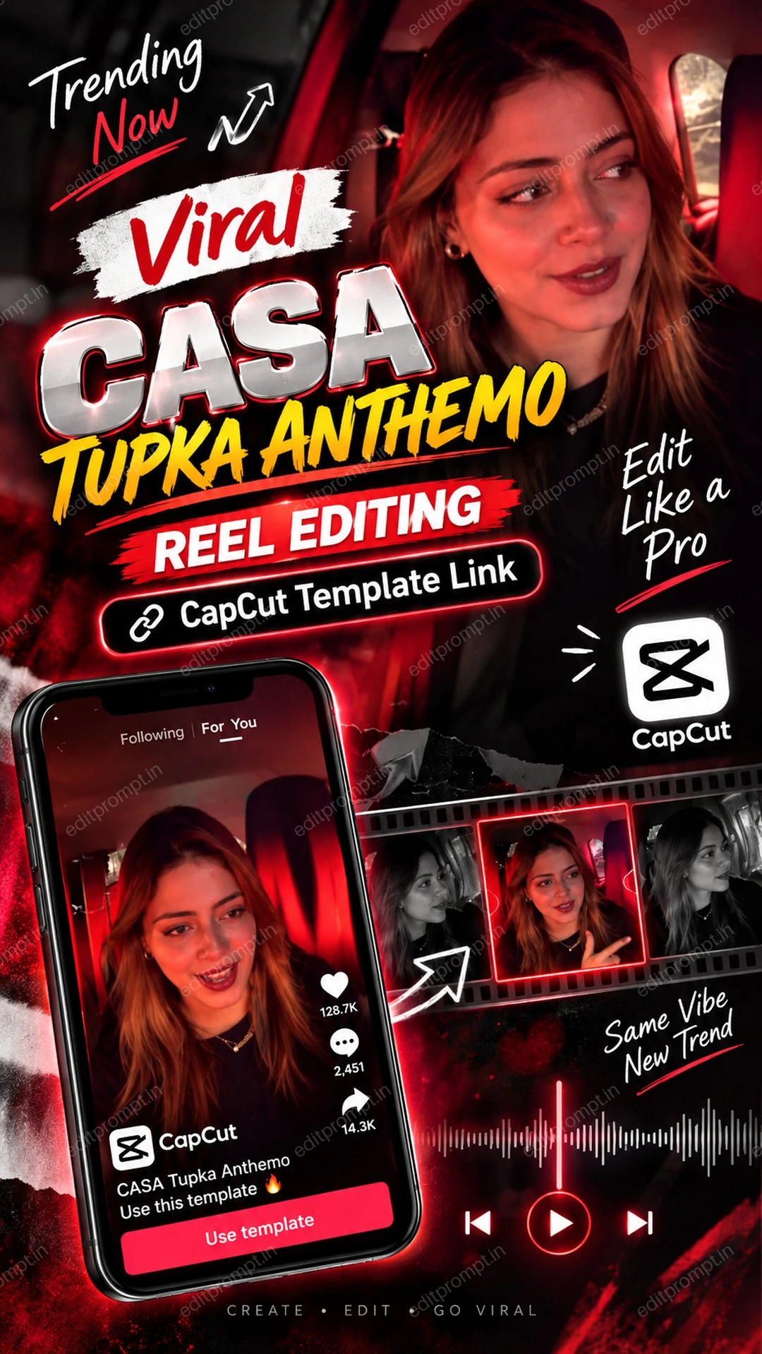 Viral CASA Tupka Anthemo Reel Editing CapCut Template Link