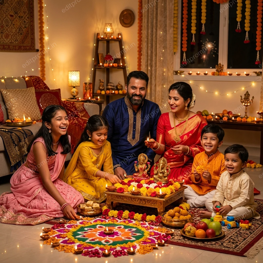 Family Puja Scene — Diwali preview