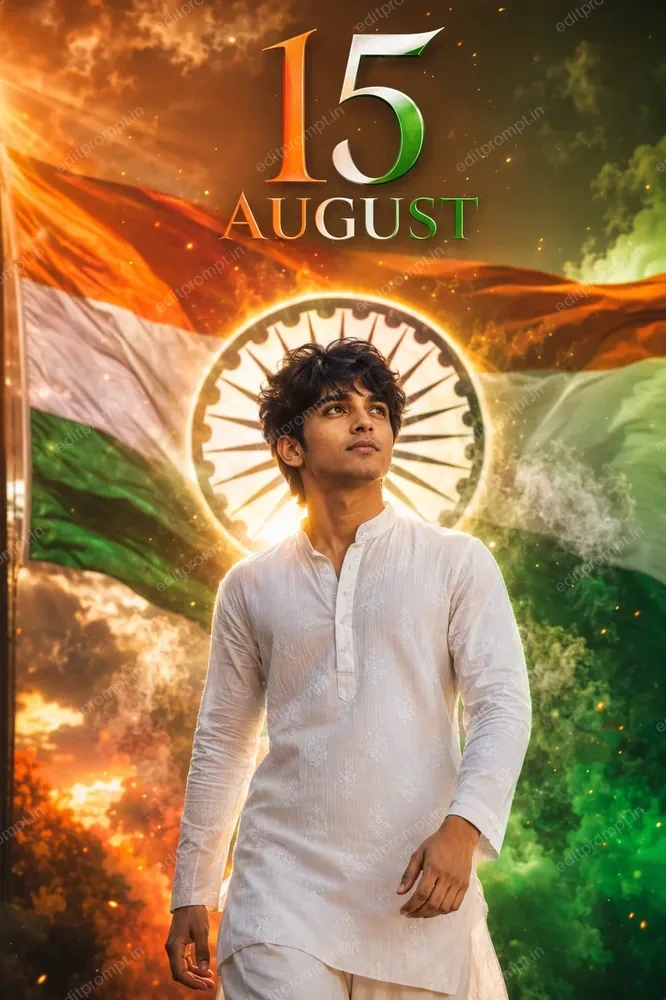 photo prompt — The Ultimate 15 August AI Photo Prompt for a Cinematic Portrait