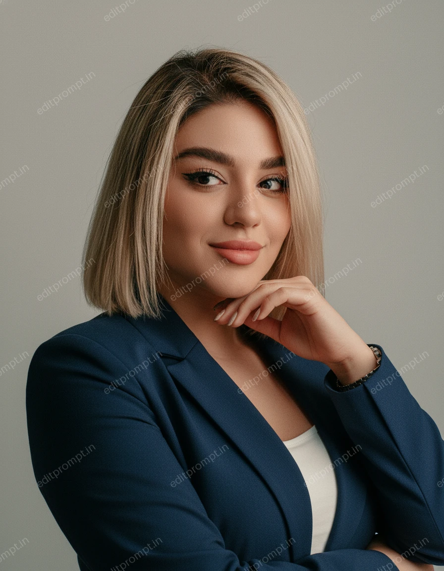 portrait ai photo prompt — The Modern Executive Portrait AI Photo Prompt for Girls