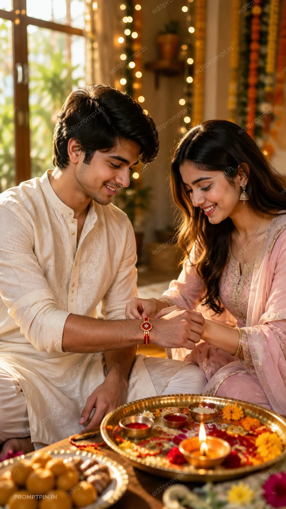 photo prompt — Raksha Bandhan Brother Sister AI Photo Prompt Cinematic 2026