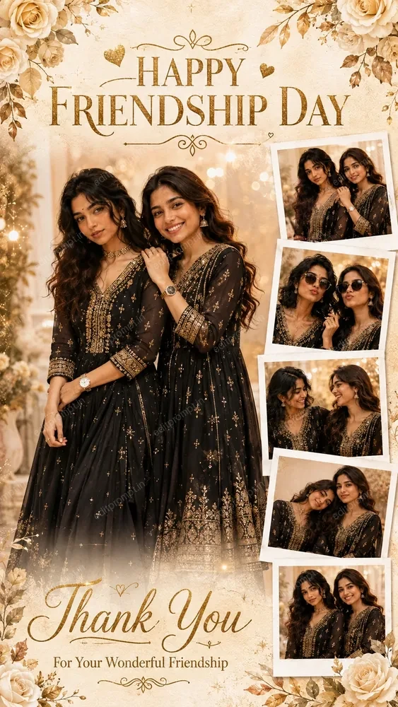 festive days prompt — Viral Happy Friendship Day Best Friends Girls AI Prompt