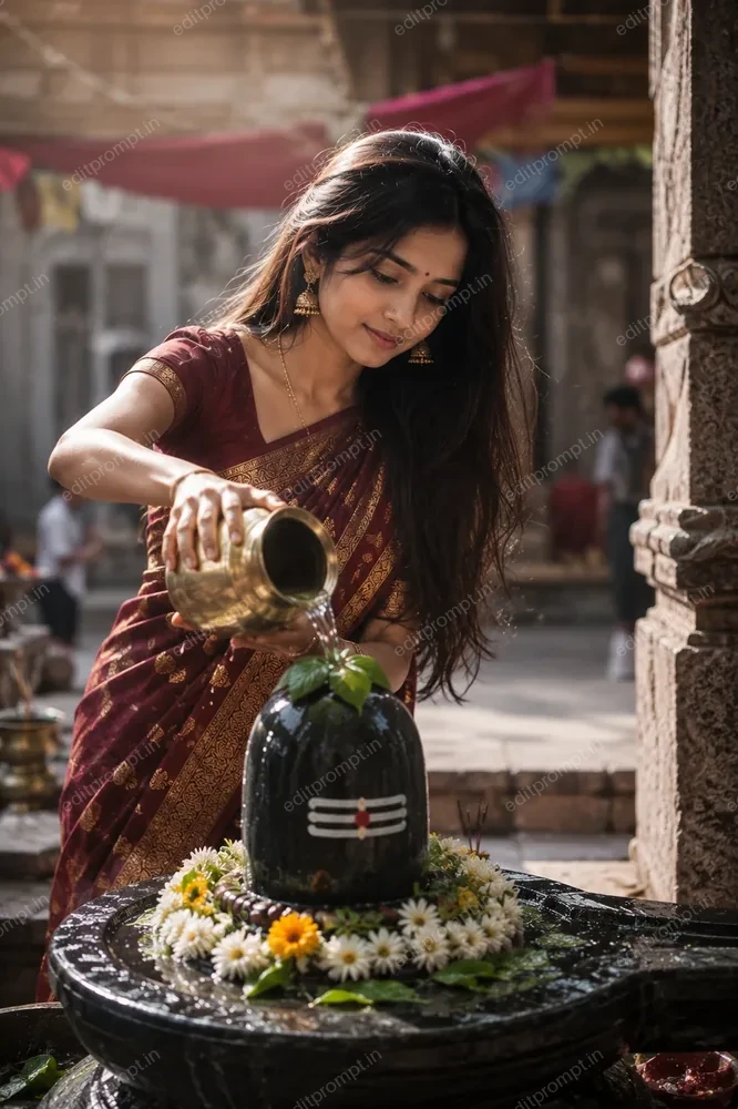 photo prompt — Sawan 2026 Shiv Abhishek AI Photo Prompt