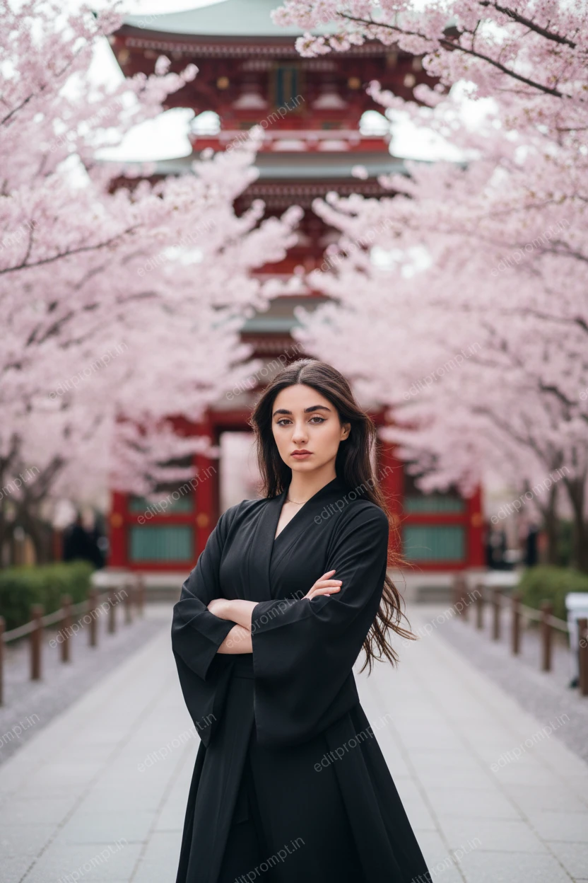 travel ai photo prompt — Cherry Armor Travel AI Photo Prompt for Girls