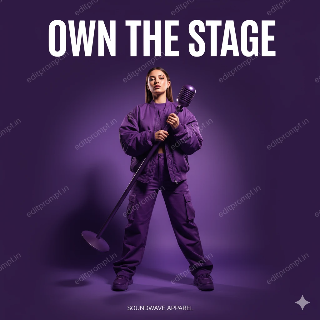 cinematic ai photo prompt — Own the stage Cinematic AI Photo Prompt for Girls
