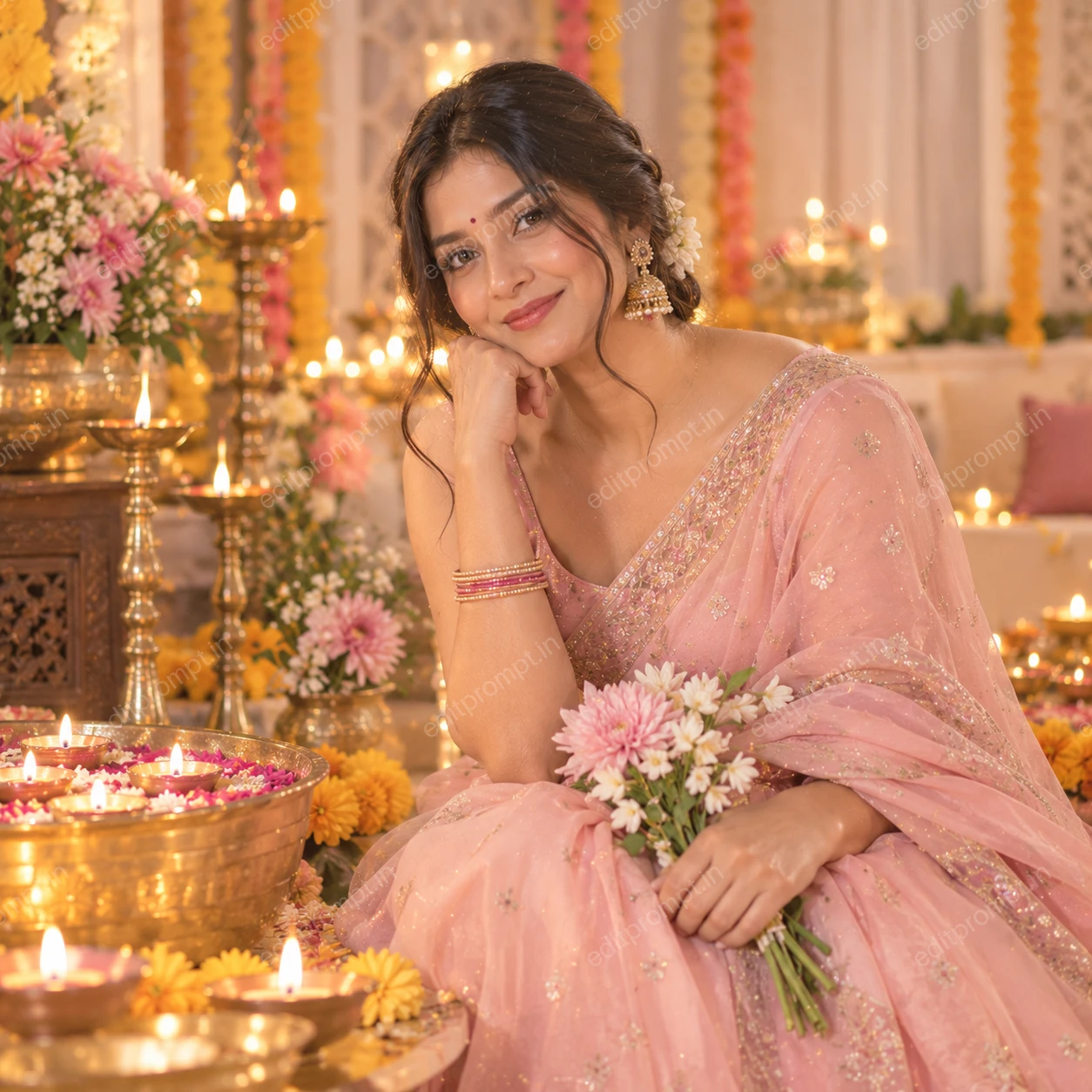 Pastel Diwali Portrait — Diwali preview