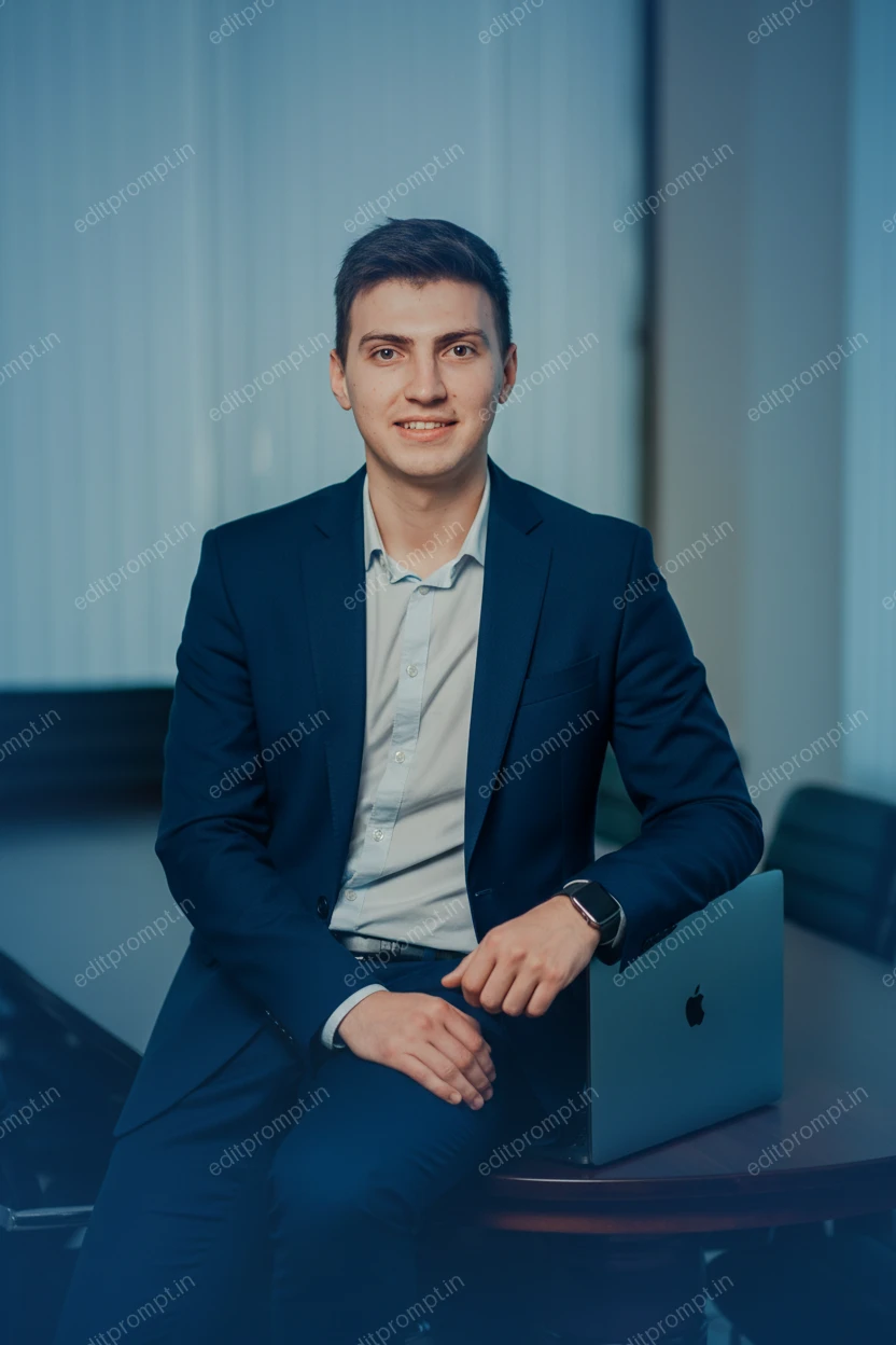 portrait ai photo prompt — Confident CEO Energy Portrait AI Photo Prompt for Boys
