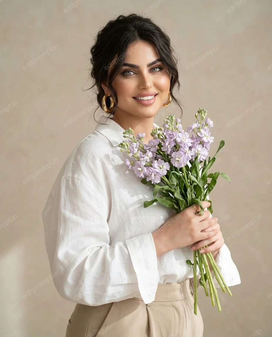 aesthetic ai photo prompt — Lavender Grace Aesthetic AI Photo Prompt for Girls