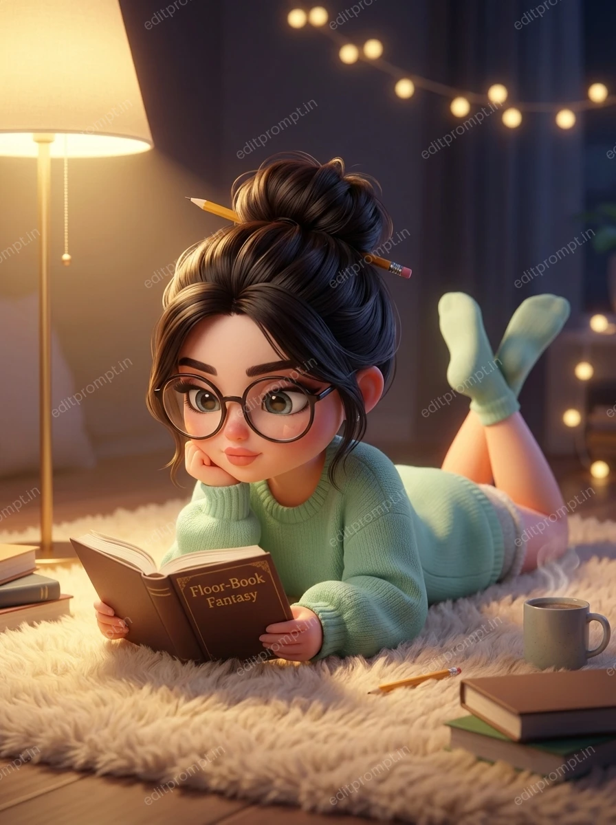 cartoon ai photo prompt — 3D chibi Cartoon AI Photo Prompt for Girls