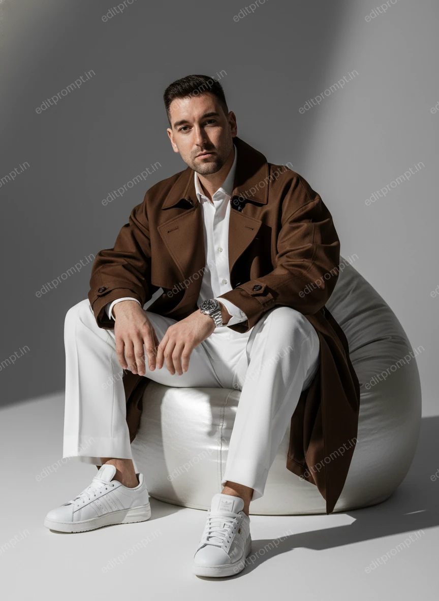 portrait ai photo prompt — Luxury Minimalist Portrait AI Photo Prompt for Boys