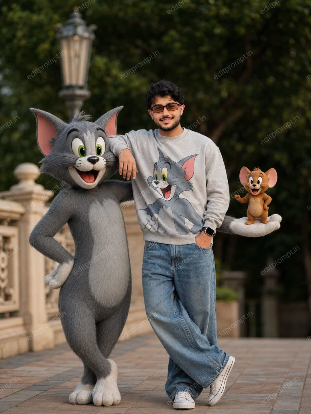 cartoon prompt — Tom & Jerry Cartoon Photo Editing Prompt Boys