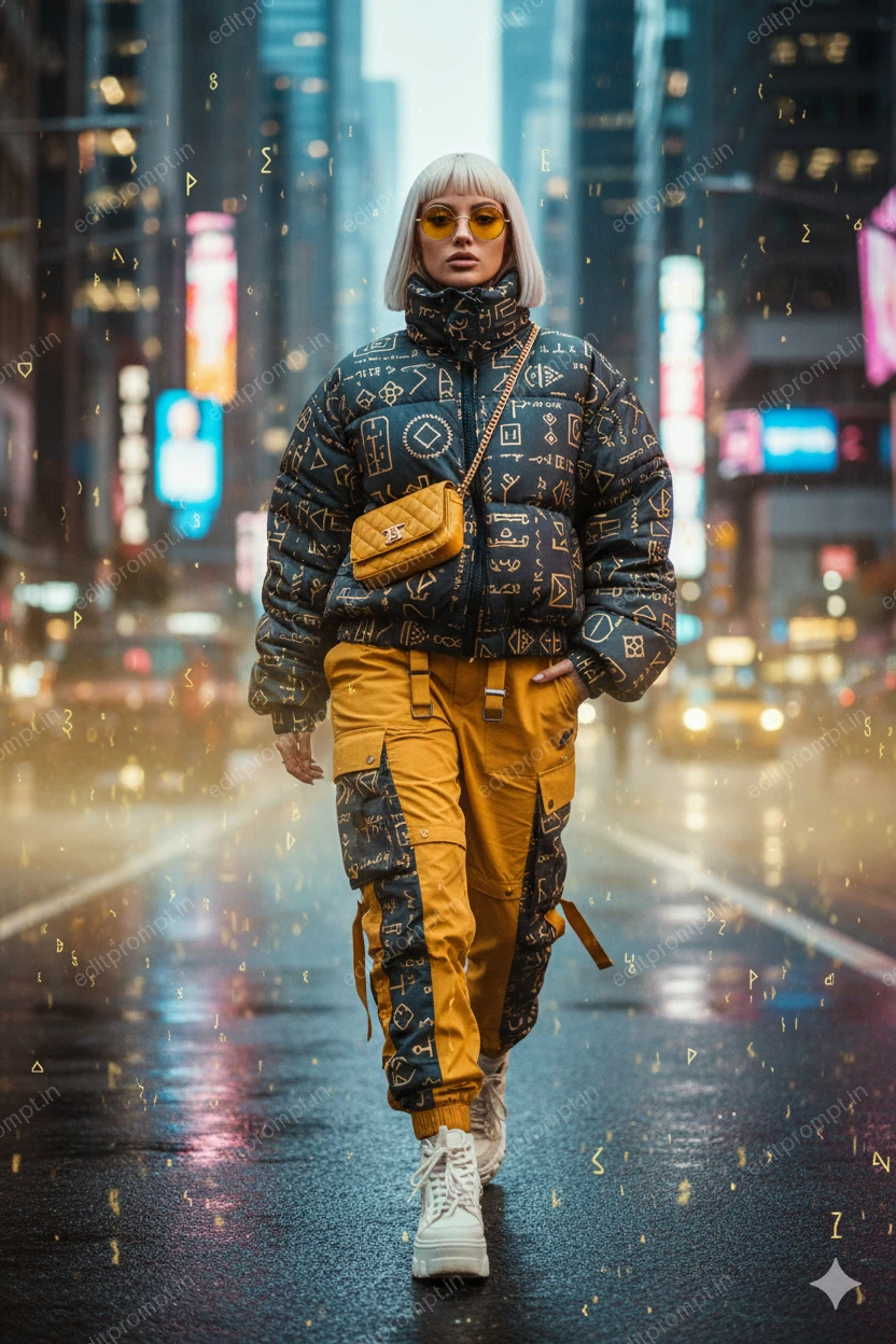 travel ai photo prompt — Urban Cipher Streetstyle Travel AI Photo Prompt for Girls