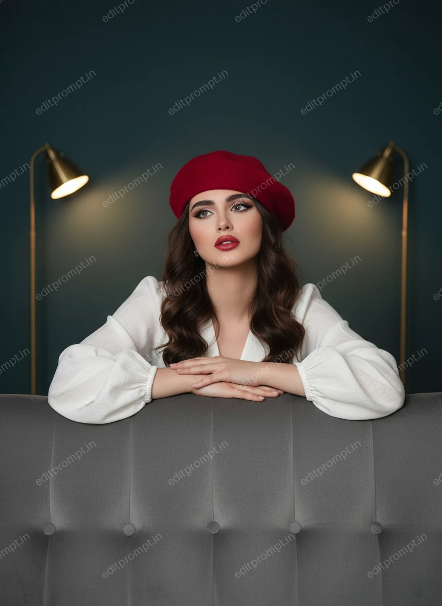 portrait ai photo prompt — Parisian Daydream Portrait AI Photo Prompt for Girls
