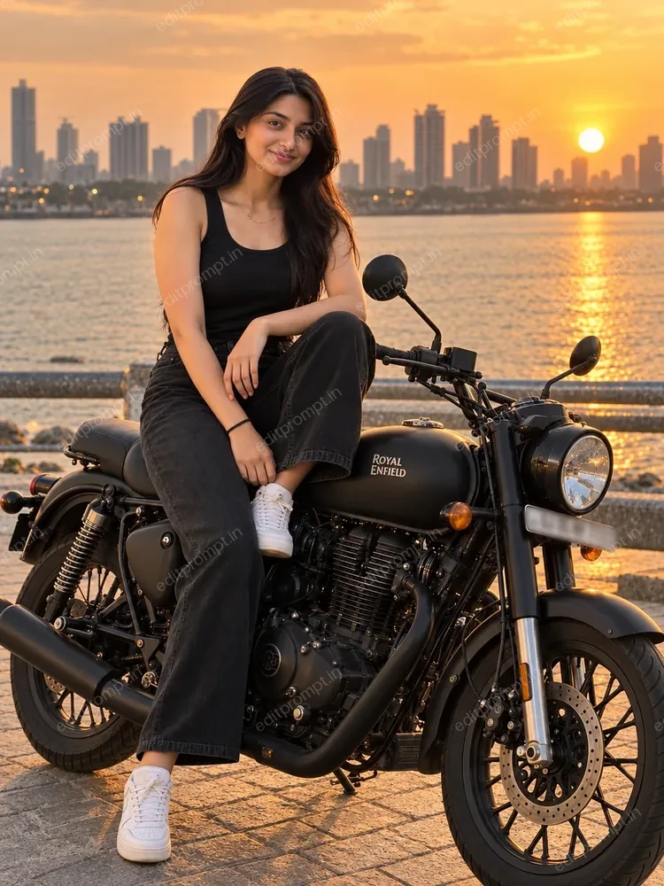 photo prompt — Aesthetic Bike Photo Prompt for Girls