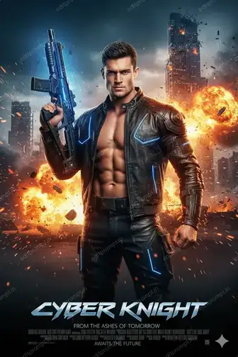 cartoon ai photo prompt — Movie Poster Cartoon AI Photo Prompt for Boys