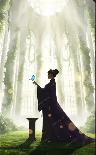 cinematic ai photo prompt — CHAMBER OF FLOWERS Cinematic AI Photo Prompt for Girls