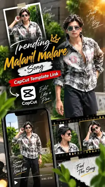 Trending Malaril Malare Song CapCut Template Link 2026