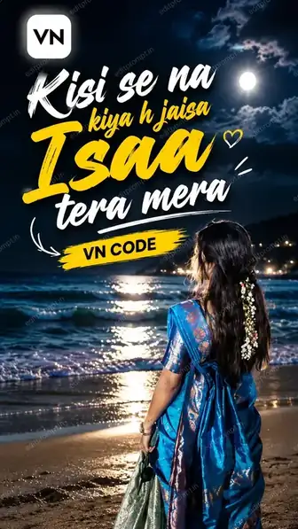 Kisi Ne Na Kiya Hai Jaisa Ishq Tera Mera Edit template poster