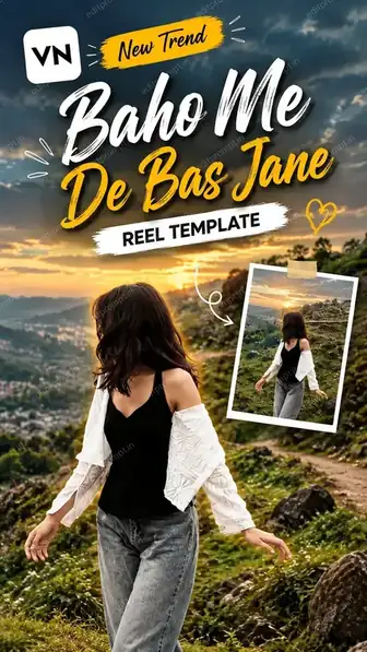 Baho Me De Bas Jane Reel Edit template poster
