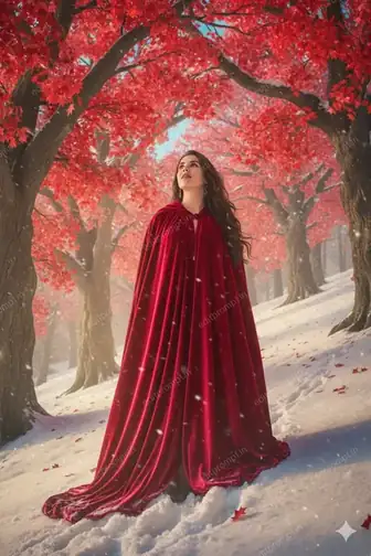 festival ai photo prompt — Crimson Silence Festival AI Photo Prompt for Girls