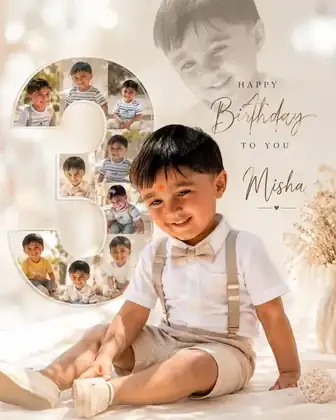 birthday prompt — Baby Happy Birthday Wishes Photo Editing Prompt