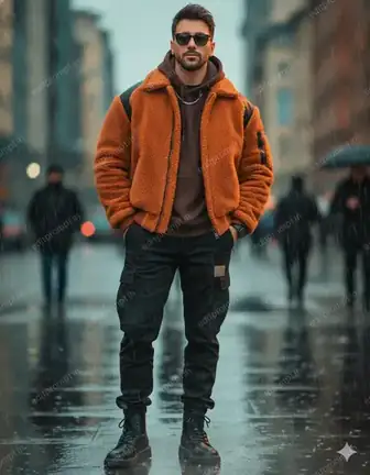 travel ai photo prompt — Cinematic street portrait Travel AI Photo Prompt for Boys