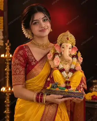 festival prompt — Golden Devotion Ganesh Chaturthi Prompt