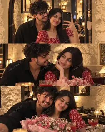 photo prompt — Mirror Selfie Couple AI Photo Prompt