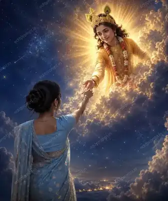 festival ai photo prompt — Shree Krishna Prompt Festival AI Photo Prompt for Girls