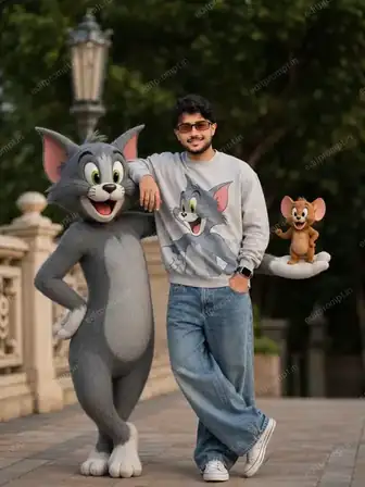 cartoon prompt — Tom & Jerry Cartoon Photo Editing Prompt Boys