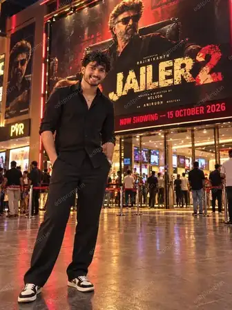 Jailer 2 Release Day Cinema Hall AI Photo Prompt for Boys — AI photo prompt example