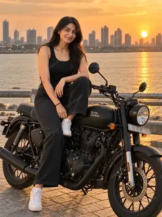 photo prompt — Aesthetic Bike Photo Prompt for Girls