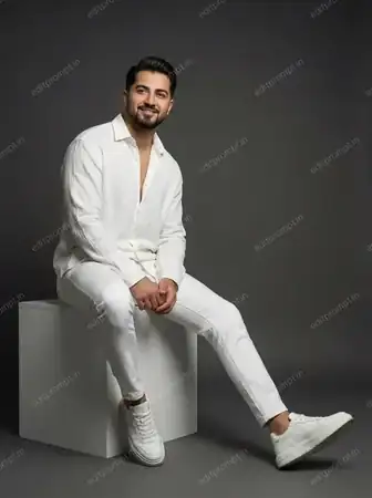 portrait ai photo prompt — Owning My Space in All White
